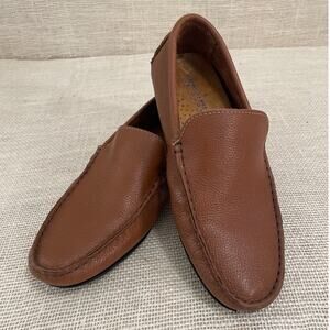 GIORGIO BRUTINI Le‎ Glove Camel Brown Leather Driving Loafer Men's Size 8M